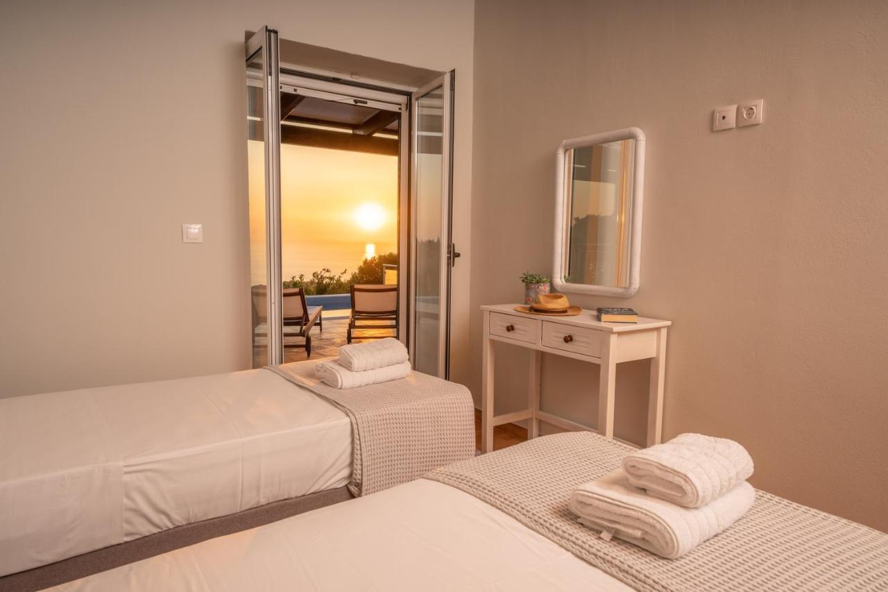 פיסקרדו Stone Villa Eriphyle ,Private Witn Sunset View מראה חיצוני תמונה